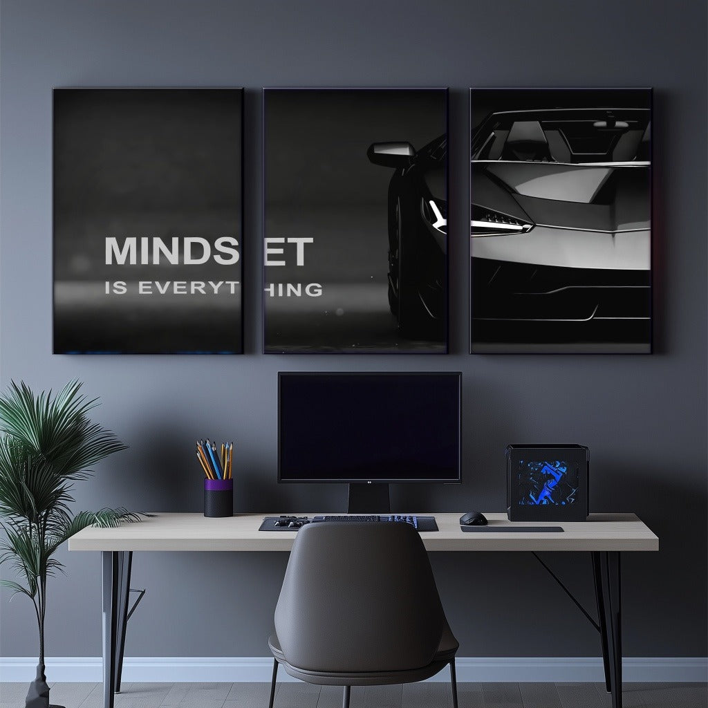 Car Wall Art – 3-Piece Photo Tiles I