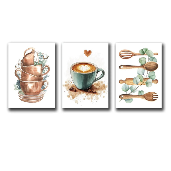 Sweet Kitchen – 3-Piece Kitchen Wall Art