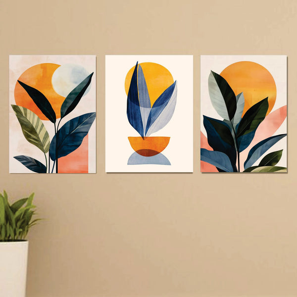 Petal Dreams – 3-Piece Floral Wall Art