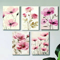 Garden Bloom – 5-Piece Floral Wall Art A