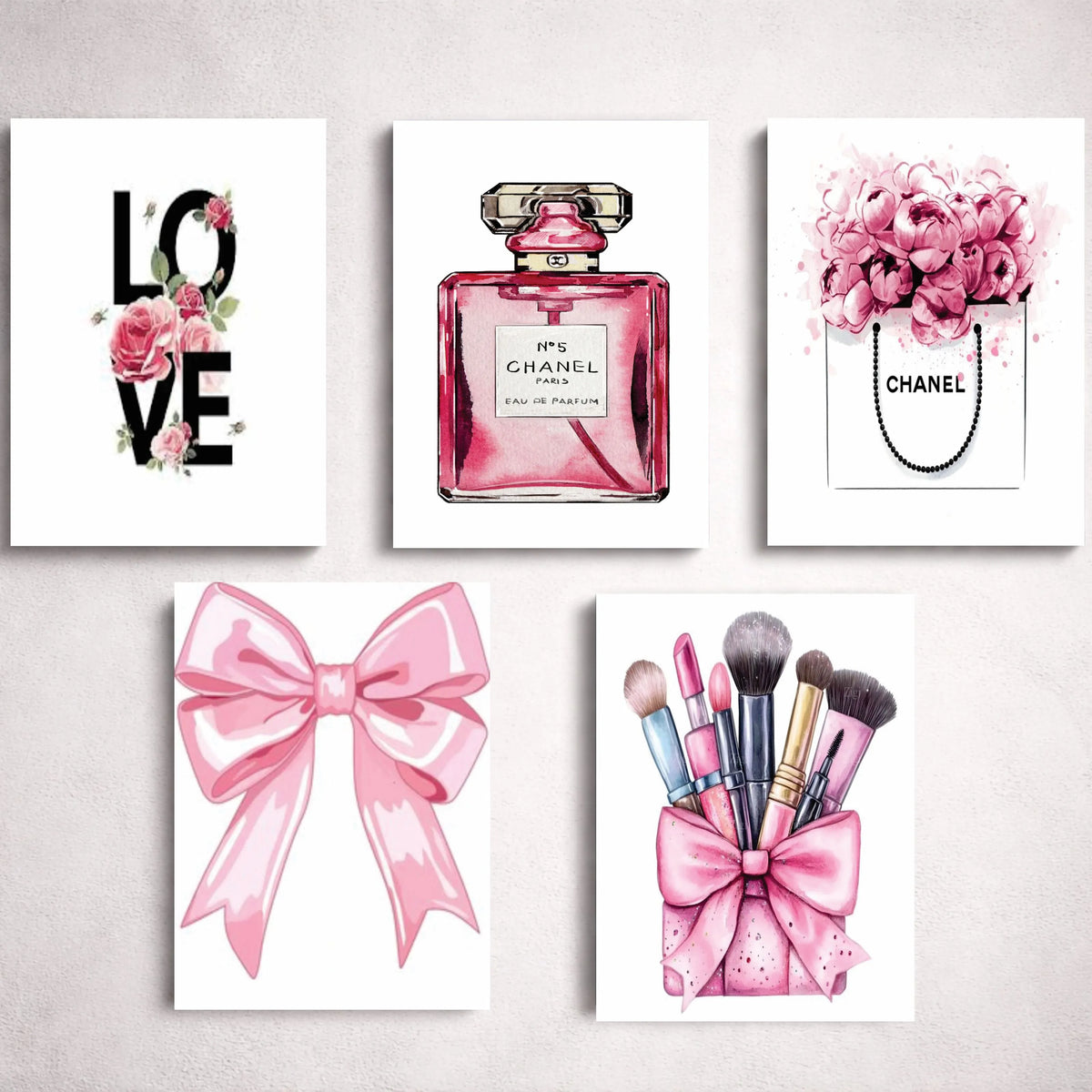 Chic Luxe – 5-Piece Fashion Wall Art