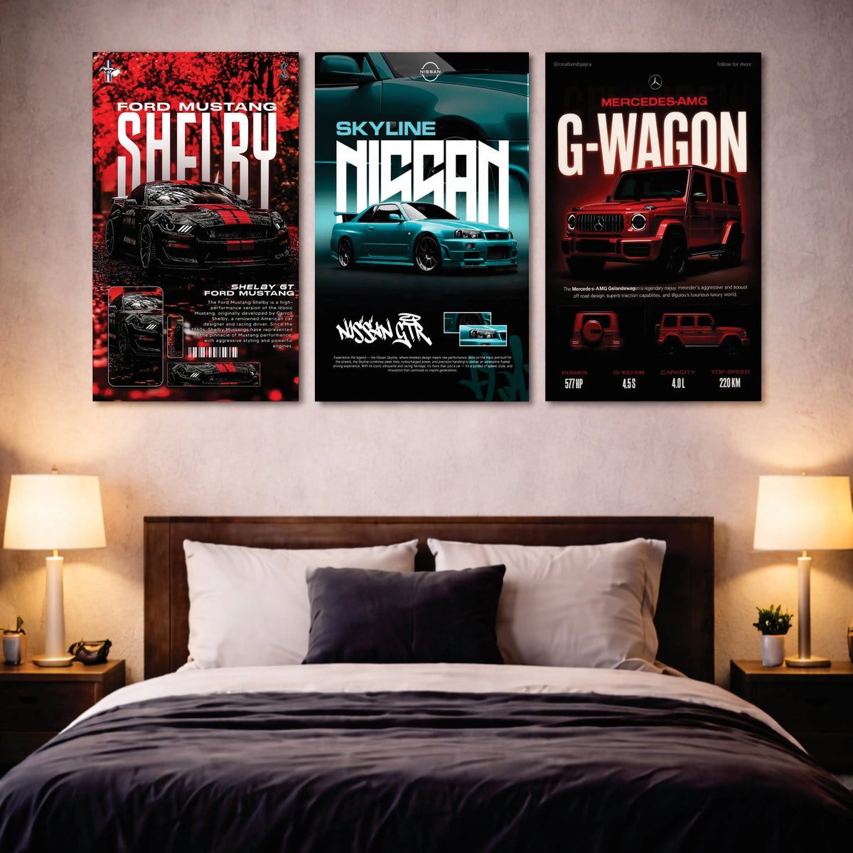 Modern Minimal – 3-Piece Wall Art Photo Tiles