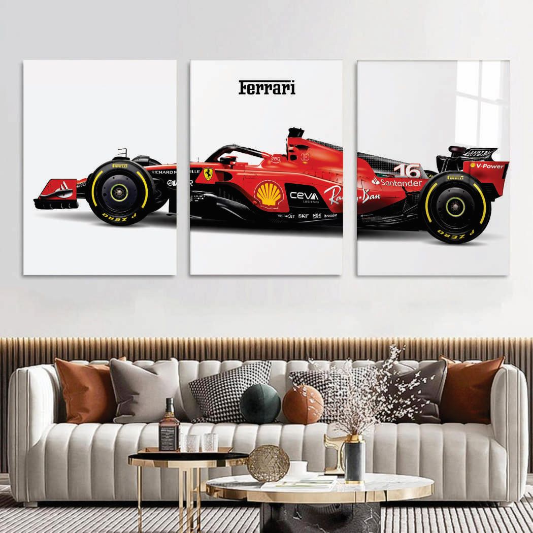 Car Wall Art – 3-Piece Photo Tiles A