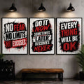 Modern Motivational 3-Piece Wall Art Photo Tiles
