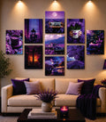 Premium Home Decor 9-Piece Wall Art Photo Tiles C