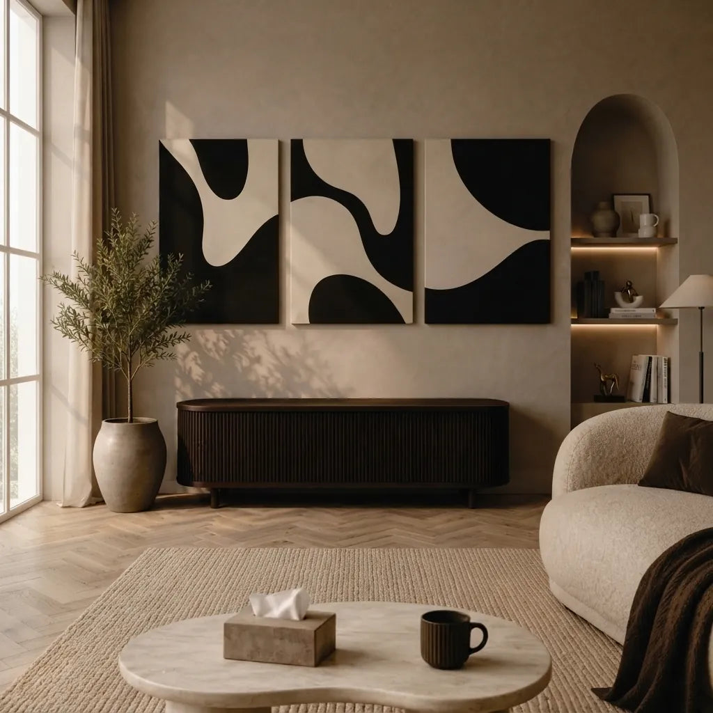 Aesthetic Wall Art – 3-Piece Photo Tiles I