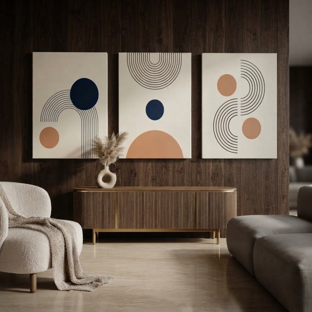 Aesthetic Wall Art – 3-Piece Photo Tiles H
