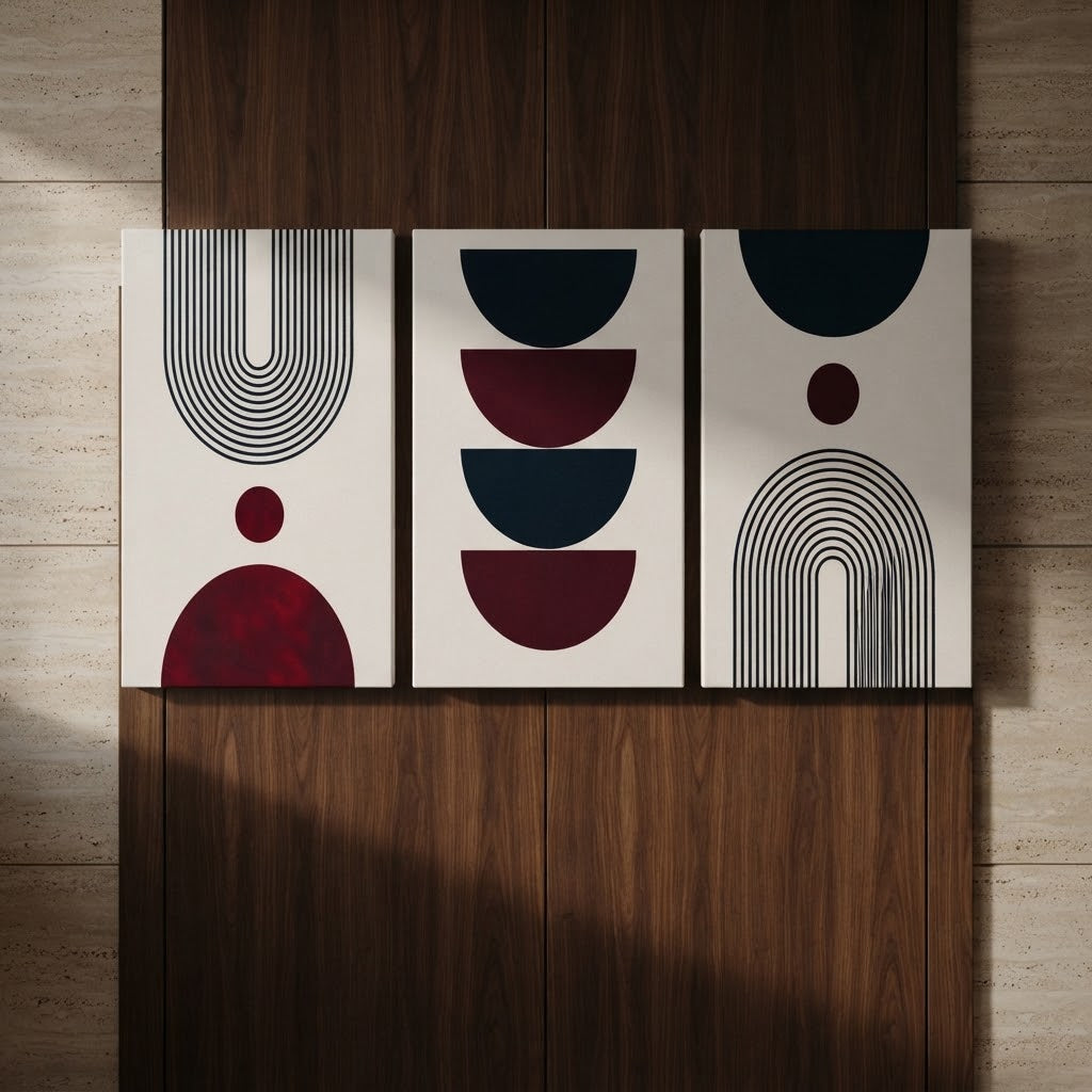 Aesthetic Wall Art – 3-Piece Photo Tiles F