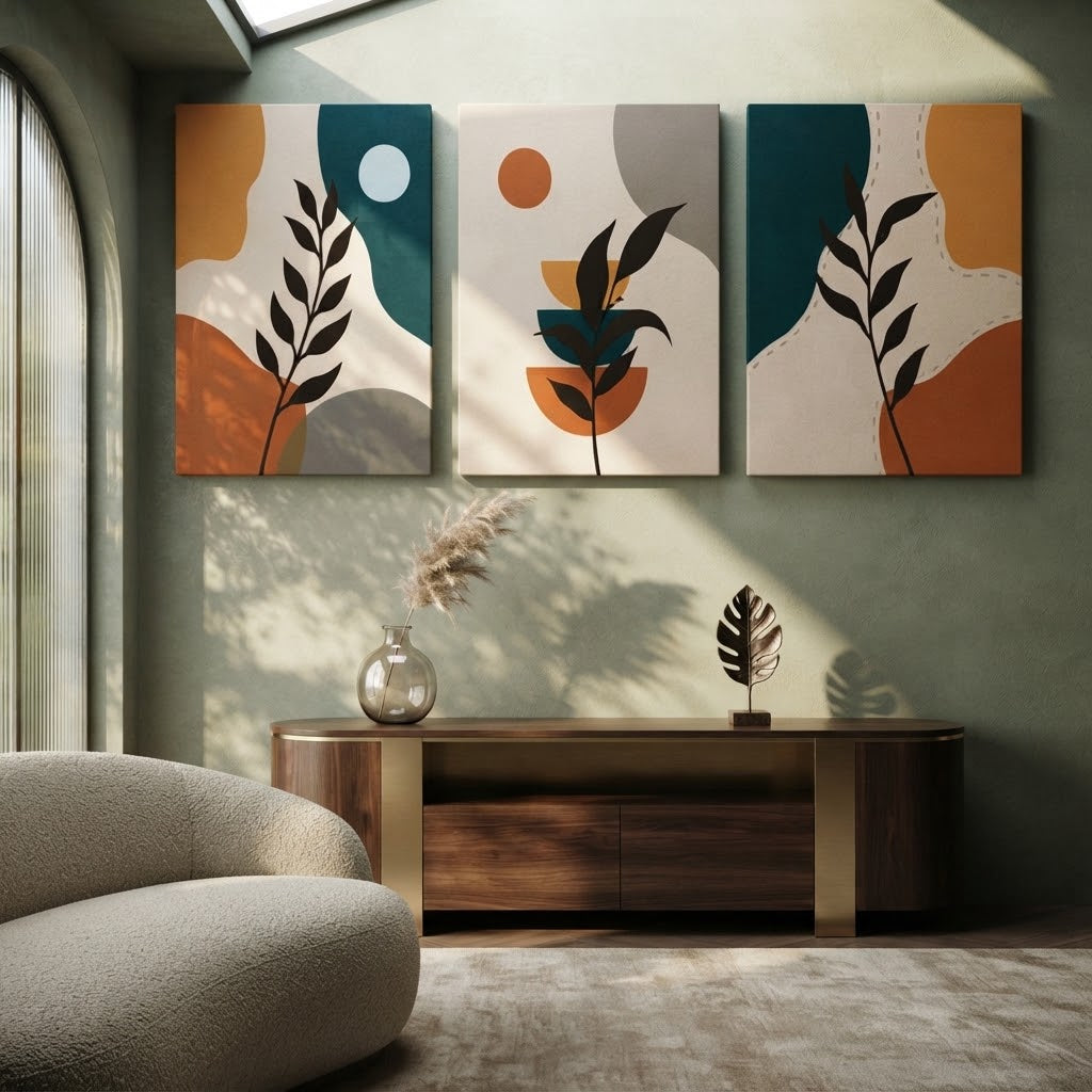 Aesthetic Wall Art – 3-Piece Photo Tiles E