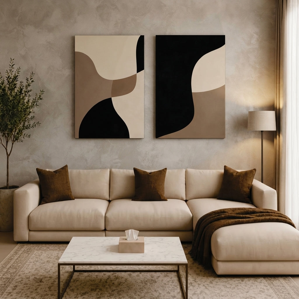Aesthetic Wall Art – 2-Piece Photo Tiles A