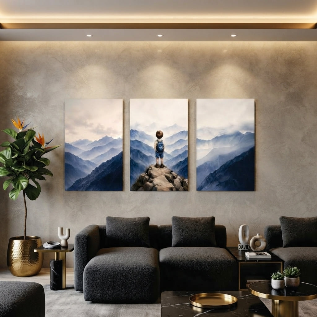 Aesthetic Wall Art – 3-Piece Photo Tiles C