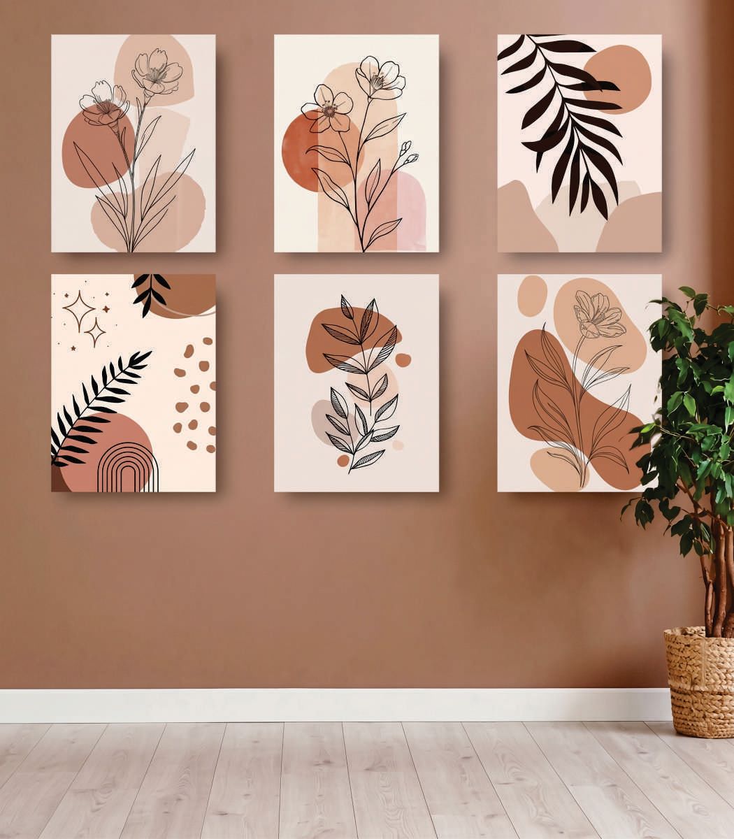 Aesthetic Wall Art – 6-Piece Photo Tiles A