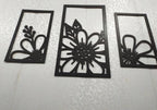 3D Floral Wall Art – 3-Piece Modern Wood Set
