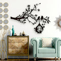 3D Tree with Birds Nest Wall Art – 30-Inch