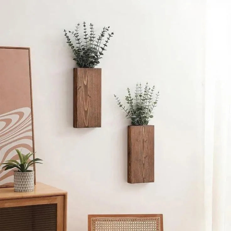 Modern Abstract Wall Art – Brown MDF