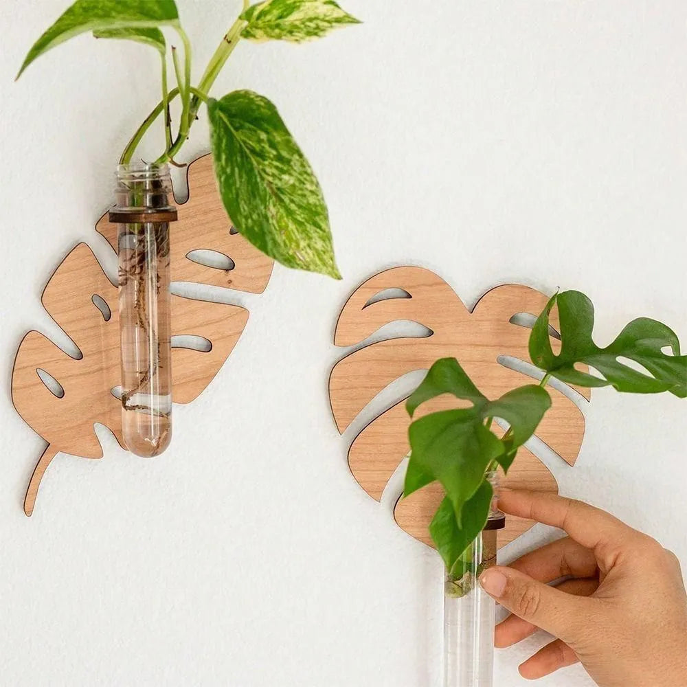 MDF Wood Planter 3D – Brown